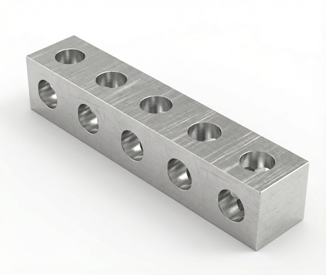 5 Hole - 8mm Square - Through Hole