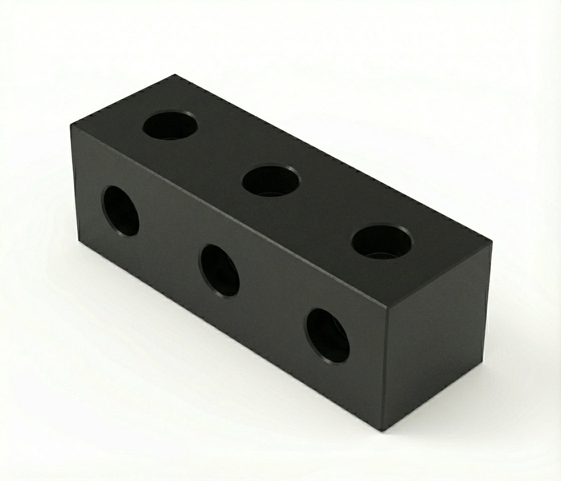 3 Hole - 8mm Square - Through Hole