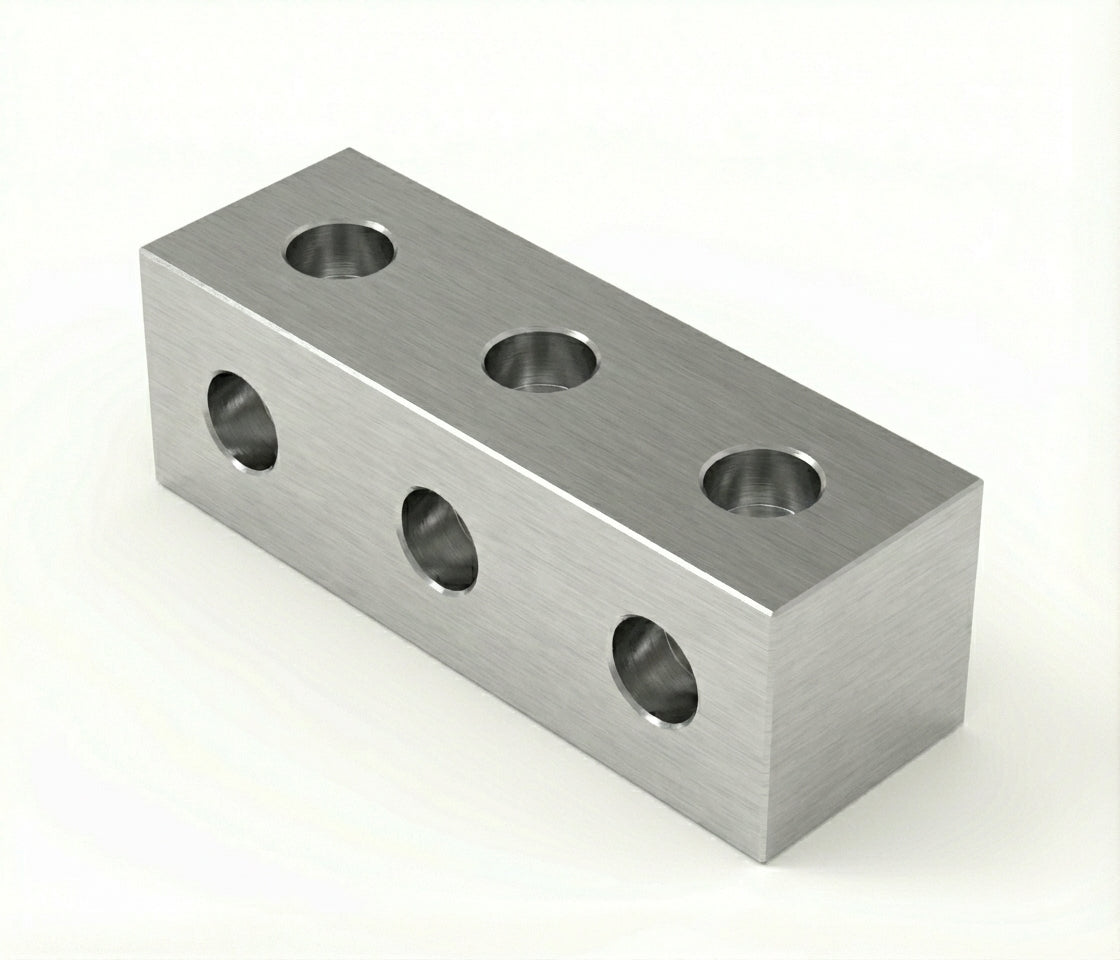 3 Hole - 8mm Square - Through Hole